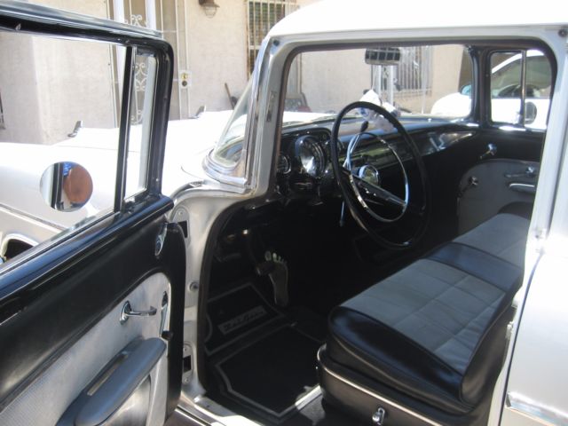 1957 Silver Chevrolet Bel Air/150/210 Sedan