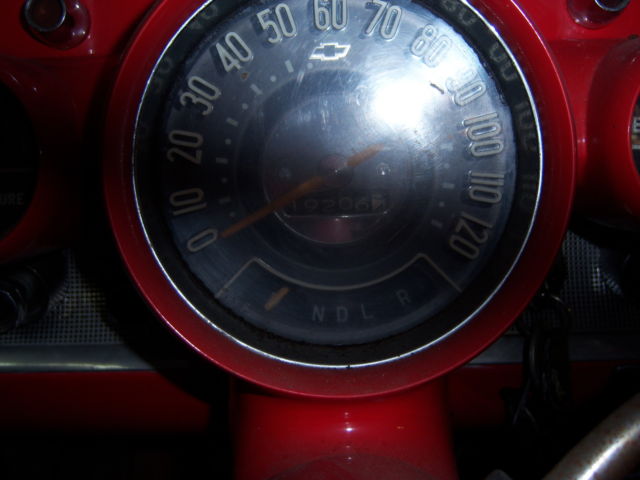 1957 Red/White Chevrolet Bel Air/150/210 4 Dr Hard Top