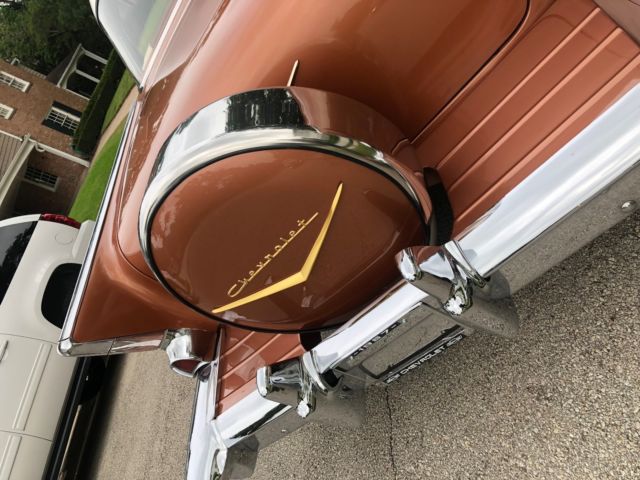 1957 Adobe Beige/ Sierra Gold Chevrolet Bel Air/150/210