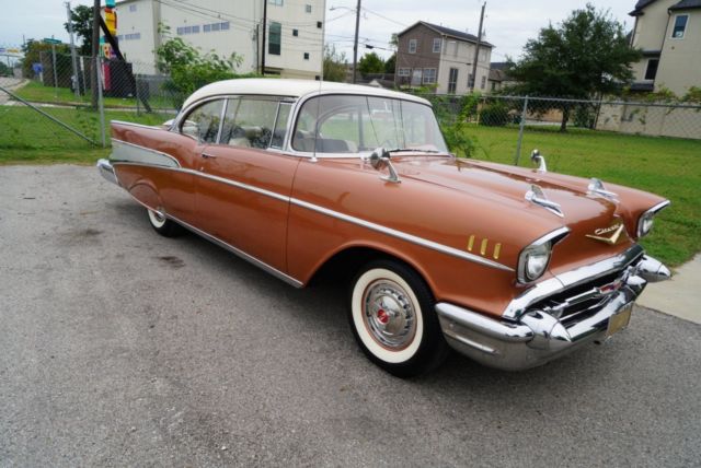 1957 Adobe Beige/ Sierra Gold Chevrolet Bel Air/150/210