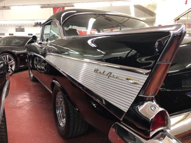 1957 Black Chevrolet Bel Air/150/210 Coupe