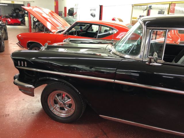 1957 Black Chevrolet Bel Air/150/210 Coupe