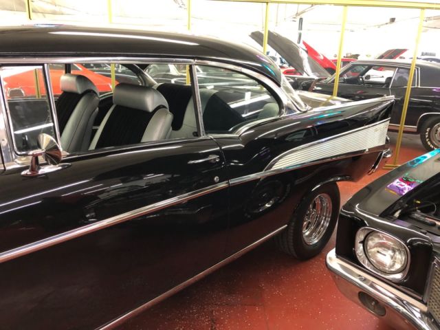 1957 Black Chevrolet Bel Air/150/210 Coupe