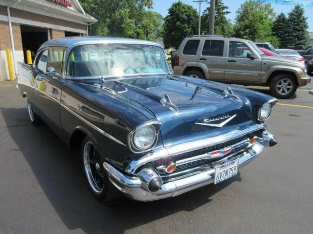 1957 Blue Chevrolet Bel Air/150/210 Coupe