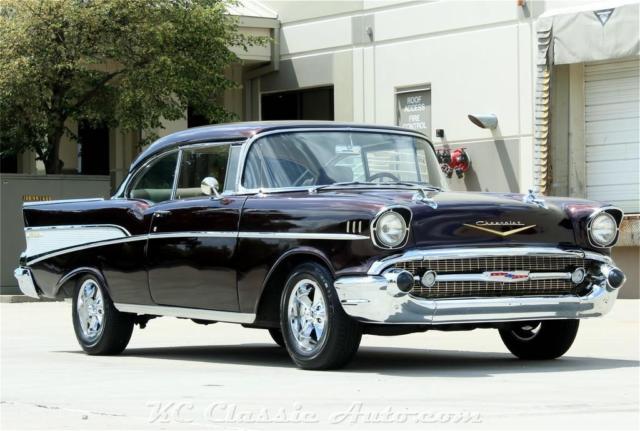 1957 Black Chevrolet Bel Air/150/210 Coupe