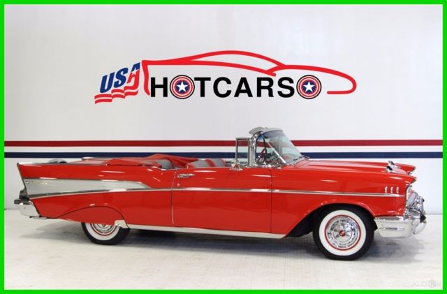 1957 Orange Chevrolet Bel Air/150/210 Convertible