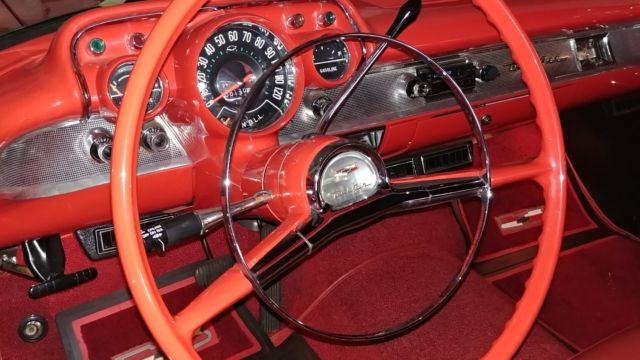 1957 Red Chevrolet Bel Air/150/210 Convertible