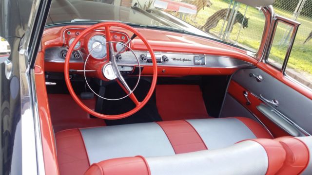 1957 Black Chevrolet Bel Air/150/210 Convertible