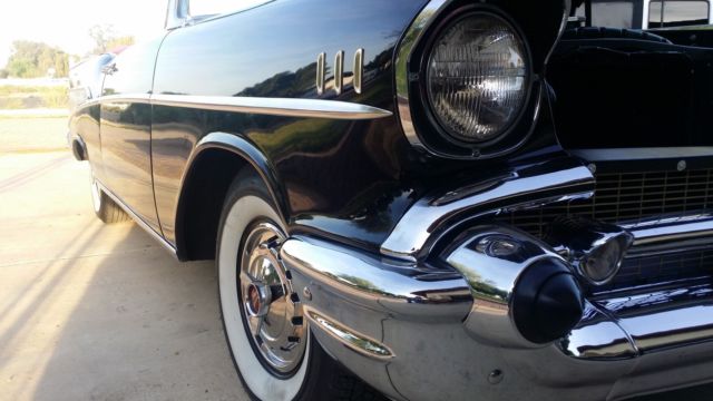 1957 Black Chevrolet Bel Air/150/210 Convertible