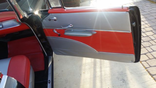 1957 Black Chevrolet Bel Air/150/210 Convertible