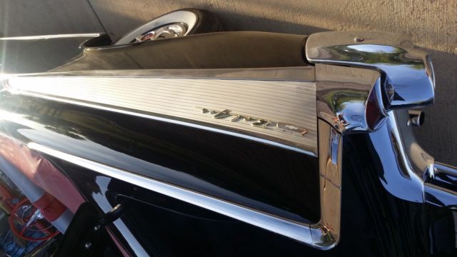 1957 Black Chevrolet Bel Air/150/210 Convertible