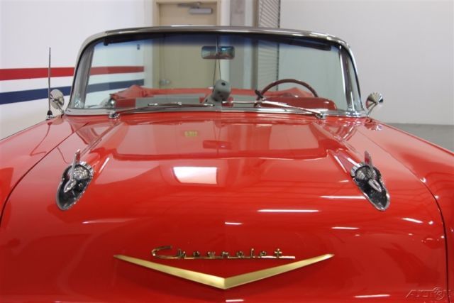 1957 Orange Chevrolet Bel Air/150/210 Convertible