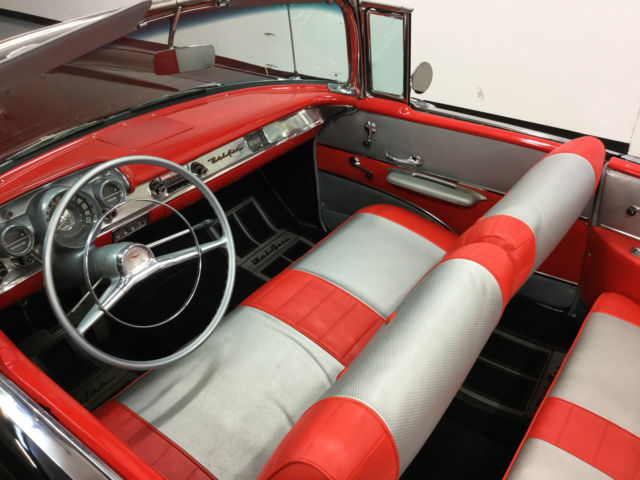 1957 Black Chevrolet Bel Air/150/210 Convertible