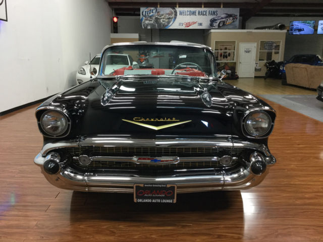 1957 Black Chevrolet Bel Air/150/210 Convertible