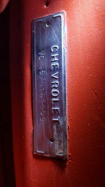 1957 Red Chevrolet Bel Air/150/210 Convertible