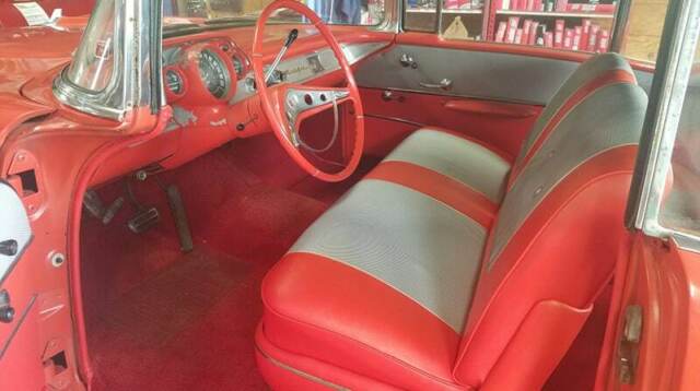 1957 Red Chevrolet Bel Air/150/210 Convertible