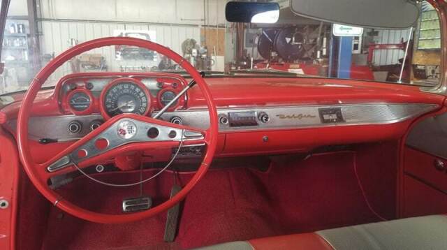 1957 Red Chevrolet Bel Air/150/210 Convertible