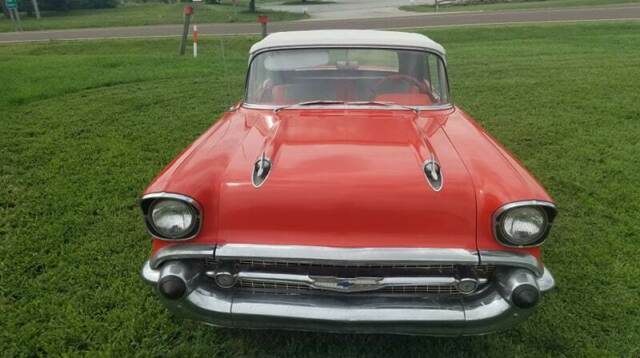 1957 Red Chevrolet Bel Air/150/210 Convertible