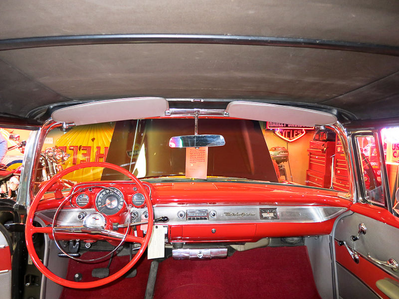 1957 Black Chevrolet Bel Air/150/210 Convertible