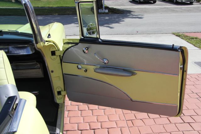 1957 Yellow Chevrolet Bel Air/150/210 Convertible