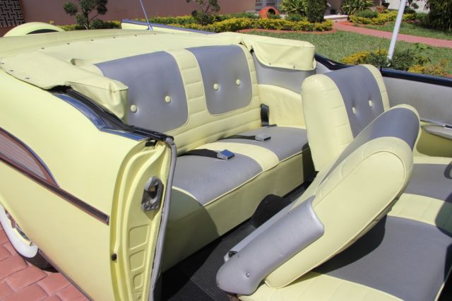 1957 Yellow Chevrolet Bel Air/150/210 Convertible