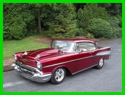 1957 Red Chevrolet Bel Air/150/210 Coupe