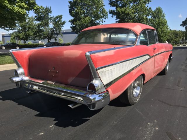 1957 Turquoise / Ivory Chevrolet Bel Air/150/210 Coupe