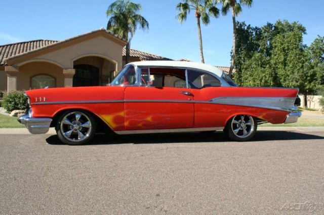 1957 Green Chevrolet Bel Air/150/210 Coupe