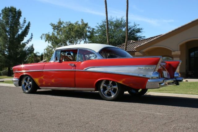1957 Green Chevrolet Bel Air/150/210 Coupe