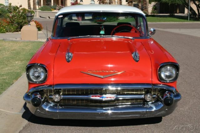 1957 Green Chevrolet Bel Air/150/210 Coupe