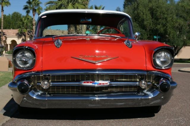 1957 Green Chevrolet Bel Air/150/210 Coupe