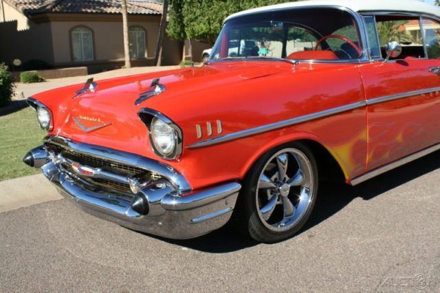 1957 Green Chevrolet Bel Air/150/210 Coupe