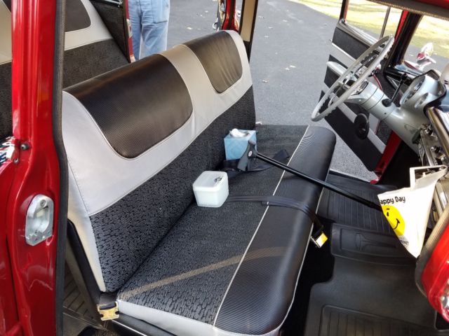 1957 Red Chevrolet Bel Air/150/210 Sedan