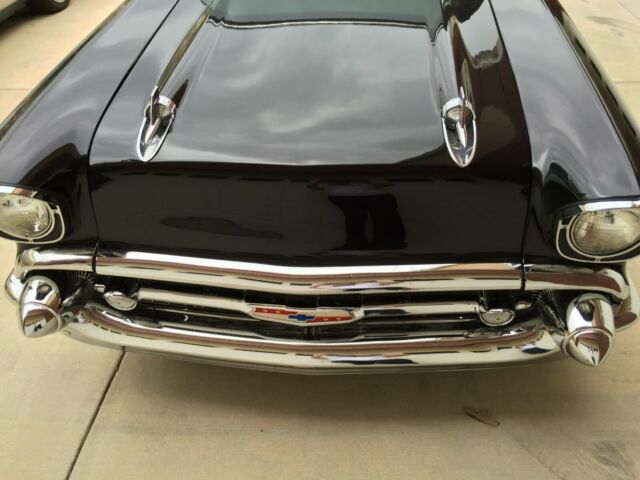 1957 Black Chevrolet Bel Air/150/210 Coupe
