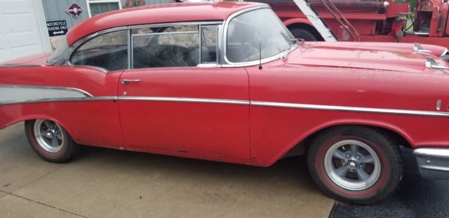 1957 Red Chevrolet Bel Air/150/210