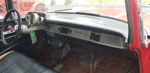 1957 Red Chevrolet Bel Air/150/210