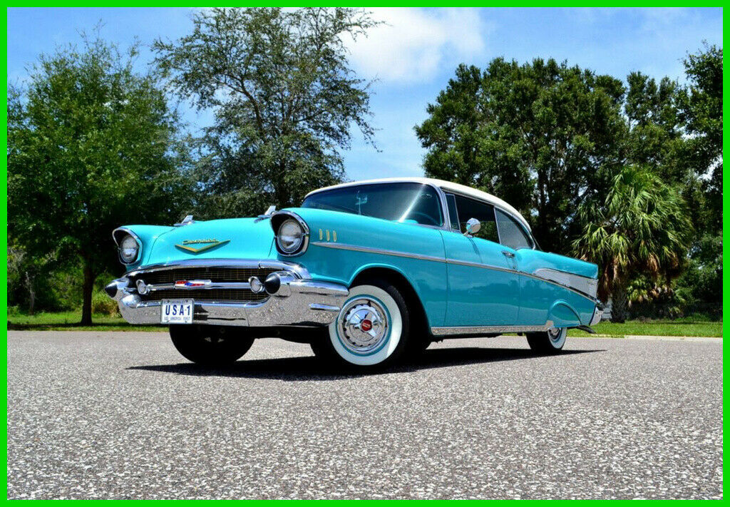 1957 Green Chevrolet Bel Air/150/210