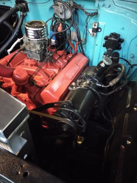 1957 turquoise-blue & white Chevrolet Bel Air/150/210 Hardtop 4dr