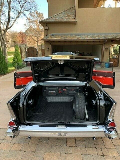 1957 Black Chevrolet Bel Air/150/210 Coupe