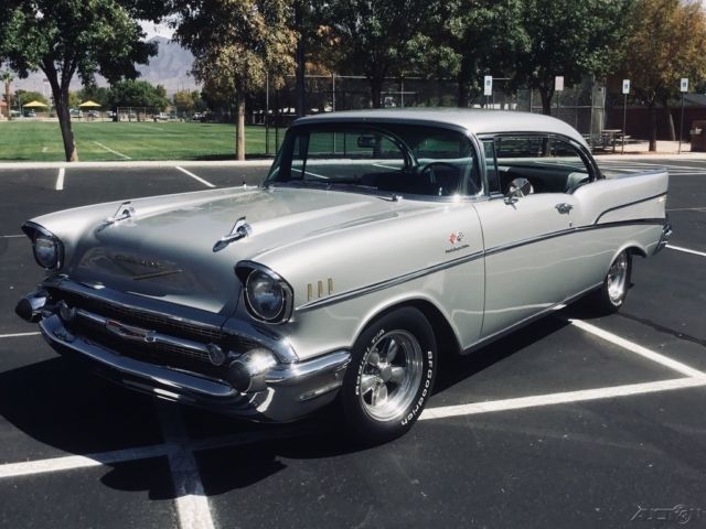 1957 Black Chevrolet Bel Air/150/210