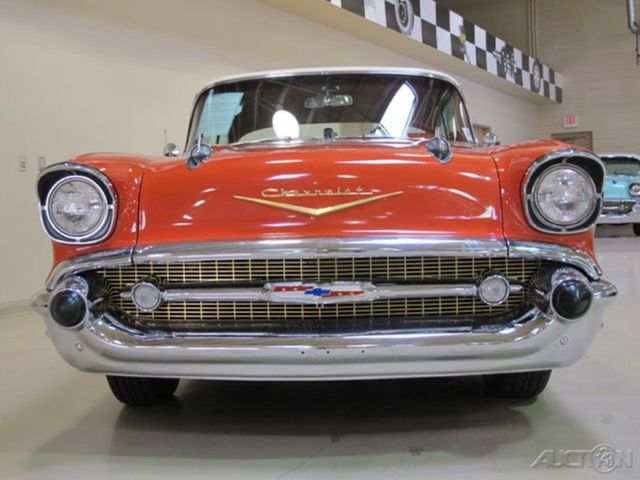 1957 Red Chevrolet Bel Air/150/210