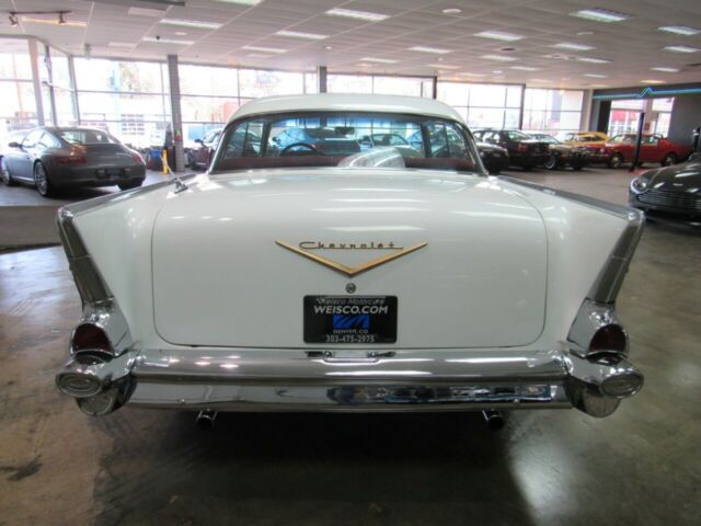 1957 White Chevrolet Bel Air/150/210 --
