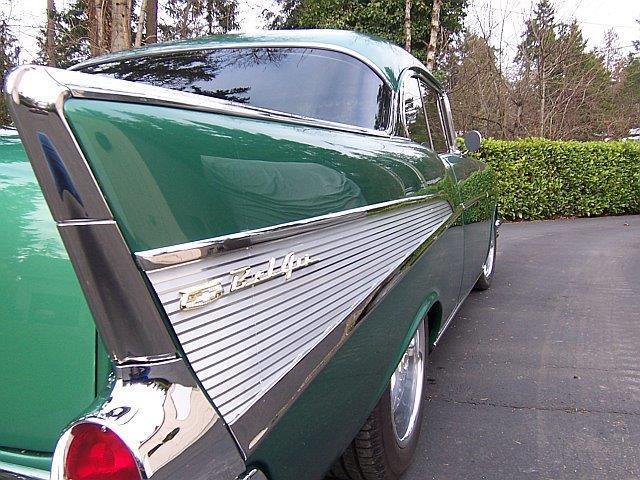 1957 Two tone green pearl Chevrolet Bel Air/150/210 Coupe