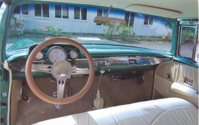 1957 Two tone green pearl Chevrolet Bel Air/150/210 Coupe