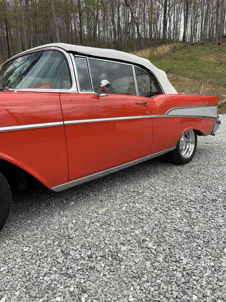 1957 Orange Chevrolet Bel Air
