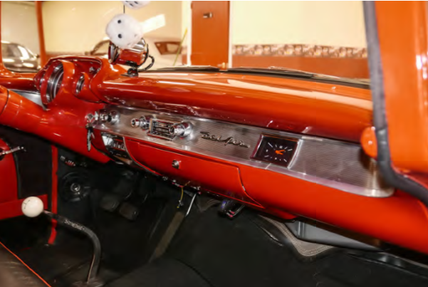 1957 Red Chevrolet Bel Air/150/210 Coupe