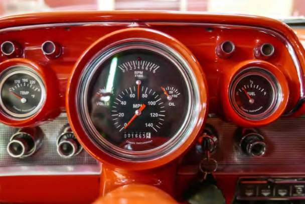 1957 Red Chevrolet Bel Air/150/210 Coupe