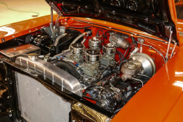 1957 Red Chevrolet Bel Air/150/210 Coupe