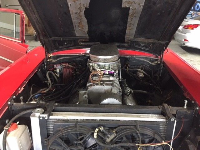 1957 Red Chevrolet Bel Air/150/210 Coupe