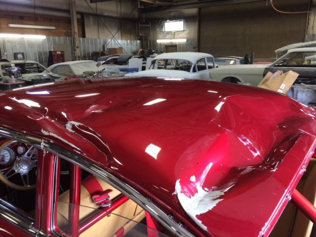 1957 White/Purple Chevrolet Bel Air/150/210